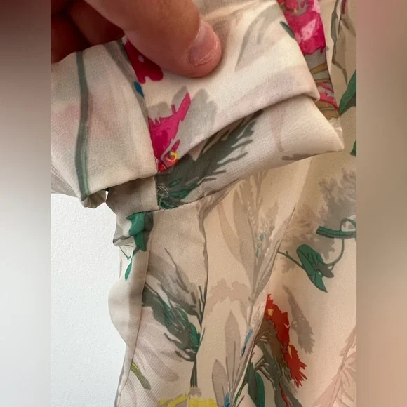 Ted Baker London Women’s Lida Floral‎ Romper Silk Blend Size 8 Jumpsuits & Rompers